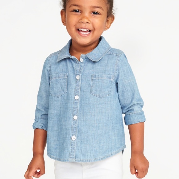 Old Navy 12-18 month Chambray shirt - Picture 1 of 4